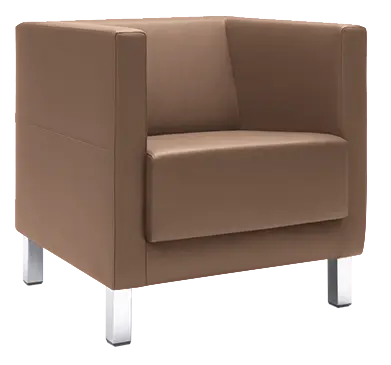 VELA - 1H, křeslo, látka VX EV 2 - látka kapučíno